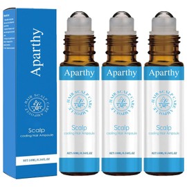 Hair Growth Roll-On Serum, Strengthens & Nourishes Hair with Menthol & Camellia Oleifera Seed Oil, Non-Messy Application, 10ml (2PCS), for Men & Women