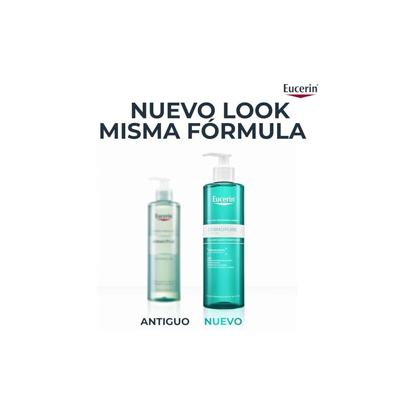 Eucerin Gel Limpiador Facial Piel Grasa Imperfecciones, 400Ml