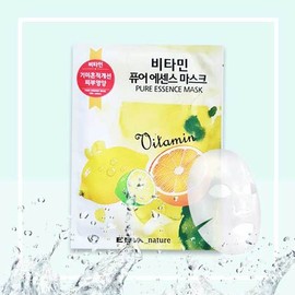 Hanareum Living Evanature Vitamin Mask Pack x 10 Packs Moisturizing Sheet Pack / 에바네이쳐 비타민 마스크팩x10팩 수분팩 시트팩