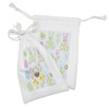 Ambesonne Easter Fabric Pouch Set of 2, Theme Bunnies and