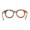 Tortoise Oversized Round Thick Horn Rim Clear Lens Fashion Eye