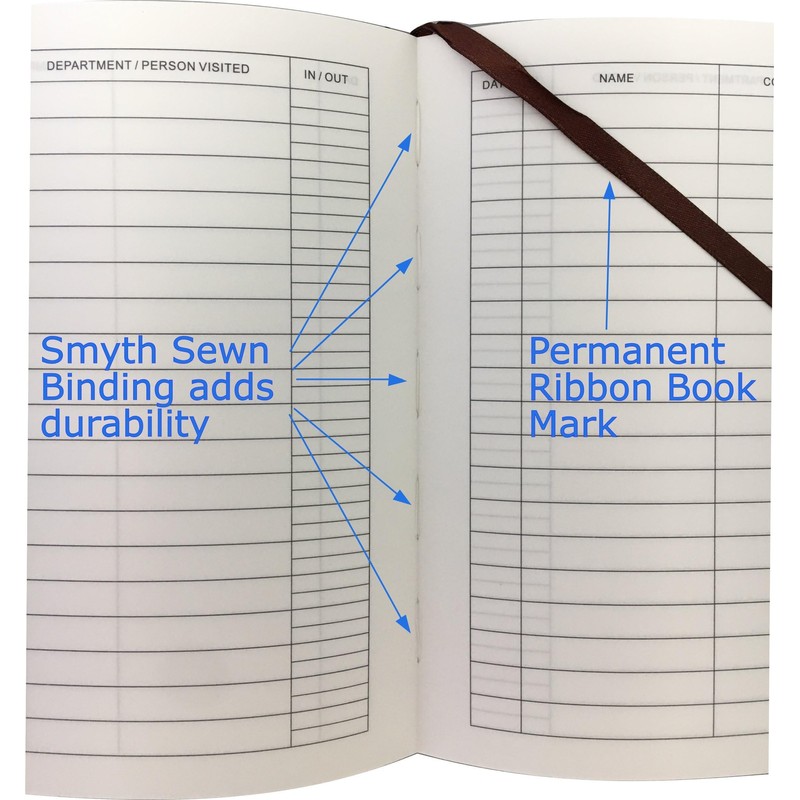 Officewerks Visitors Register & Guest Book, 120 Pages, 8 7/8"