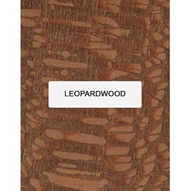 Exotic Wood Zone | Combo Pack of 5 Thin Stock Lumber Leopardwood | 1/8" x 3" x 18"