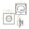 Smart Thermostat PC ABS 95‑240V AC Wifi Thermostat with Variable