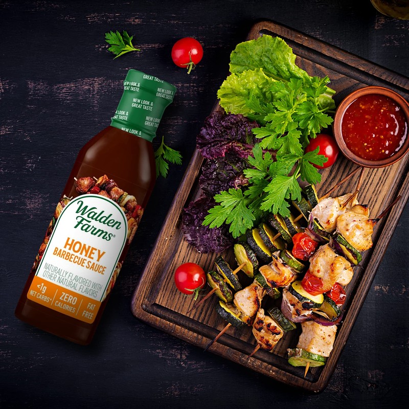 Walden Farms Sugar Free Honey BBQ Sauce, 12-oz. Gourmet Barbecue