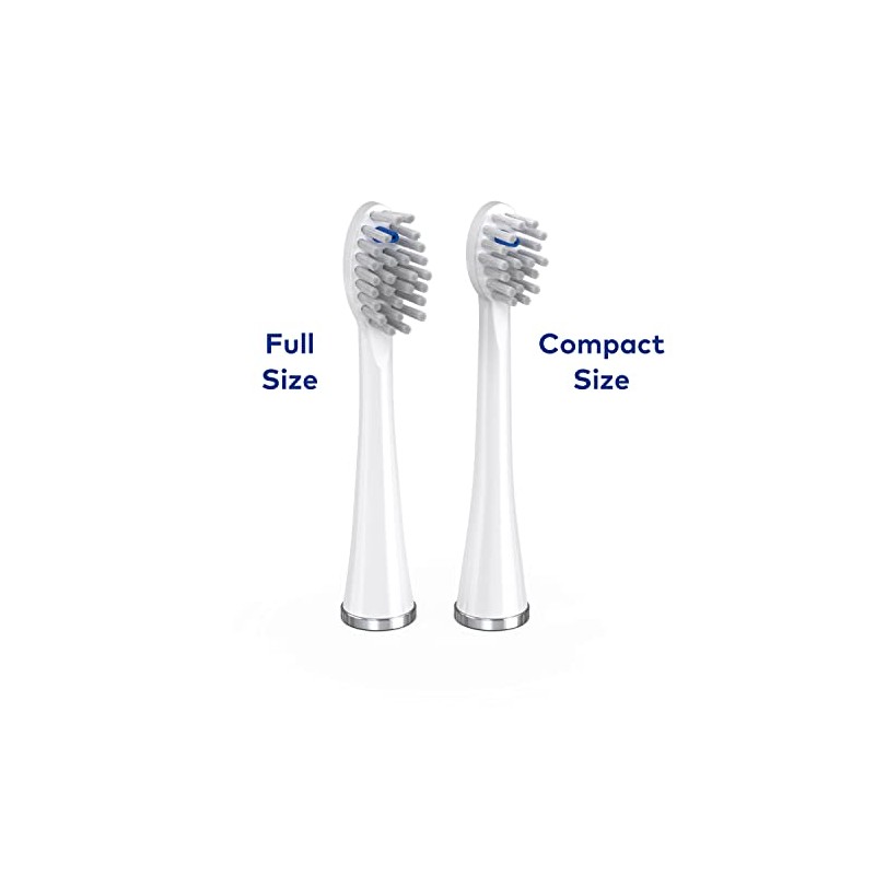 Waterpik - Cabezales de repuesto compactos Sonic-Fusion SFRB-2EW, 6 unidades,