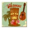 2 x Aloha Hawaii Tiki Stick Sticker Car Van Caravan