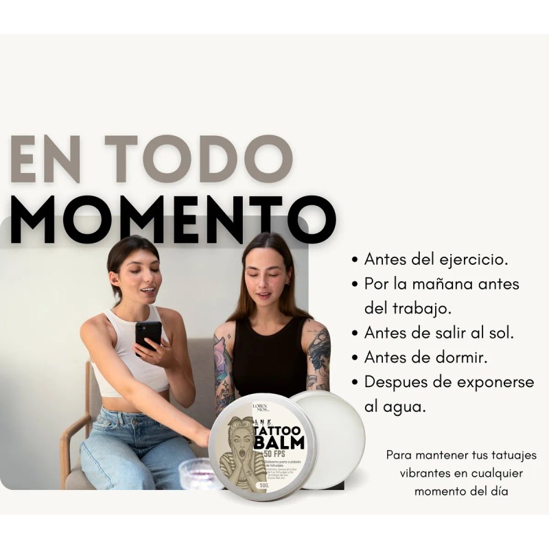 Balsamo Para Tatuajes +50 Fps - Hidrata Y Protege Del