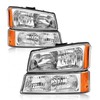 AXLAHA 2003 2004 2005 2006 Chevy Silverado Headlights Assembly for