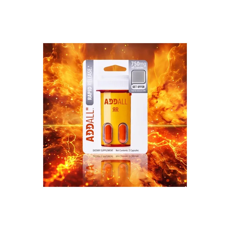 Addall Rapid Release Suplemento Nootrópico Energía 12 Pack
