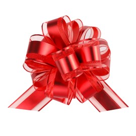 12 Pieces Pull Bow Wrapping Pull Bow Ribbon Pull Bows for Wedding Baskets,6 Inches Diameter Gift Bows, Large Bows for Presents. (Red)