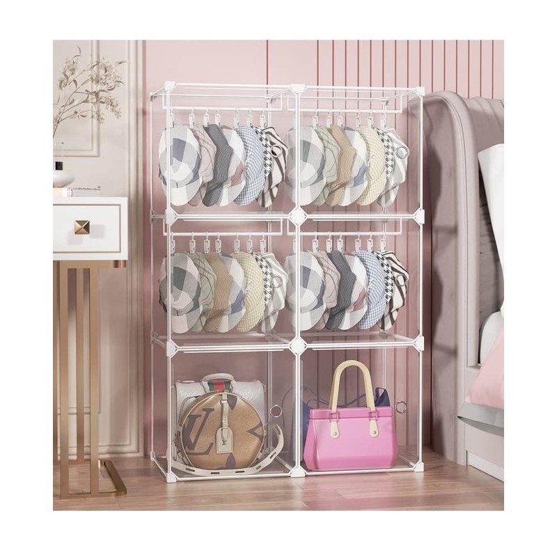 VinBee 20 PCS Laundry Hooks with Clips Super Strong Plastic