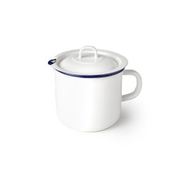 IBILI - Handmade Vintage Glazed Steel Milk Kettle 1.75 Litre
