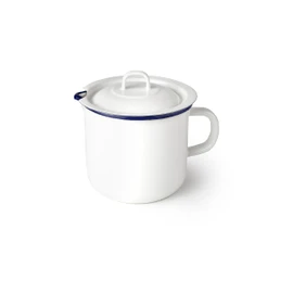 IBILI - Handmade Vintage Glazed Steel Milk Kettle 1.75 Litre