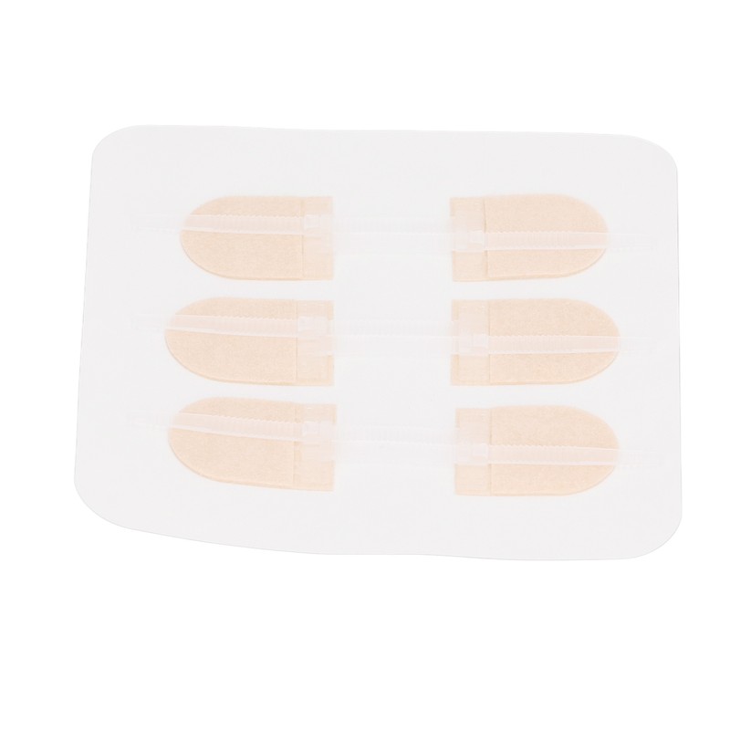 3 Strap Zipper Wound Closure Patches Breathable Seamless Elastic Zip