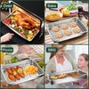 GIUOIDUO Stainless Steel Baking Tray with Grill,(3 trays and 3