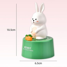 Hoshen Homework Self-Discipline Artifact Learning Special Tile Timer Kitchen Reminder Three-Dimensional Rabbit Timer, Red