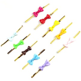 100 lazos de 10 colores con lazo de cinta de 3.1 pulgadas para bolsas de violonchelo, bolsas de golosinas, embalaje de regalo, pan, galletas y dulces