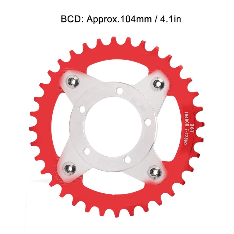 Motor Bike Gear Adapter Mid Drive Chainring Spider Chain Conversion