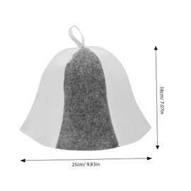 Operitacx Sauna Hat Made of Felt Sauna Bath Hat Felt Bath Portable Sauna Hat Steam Bath Hat Felt Vaporarium Hat Felt Sauna Hat Wool Felt Hat Hair Cap for Sauna Banja Natural Feel Women