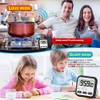 Kitchen Timer, Digital Visual Timer 24-Hours Magnetic Clock Stopwatch Count-Up