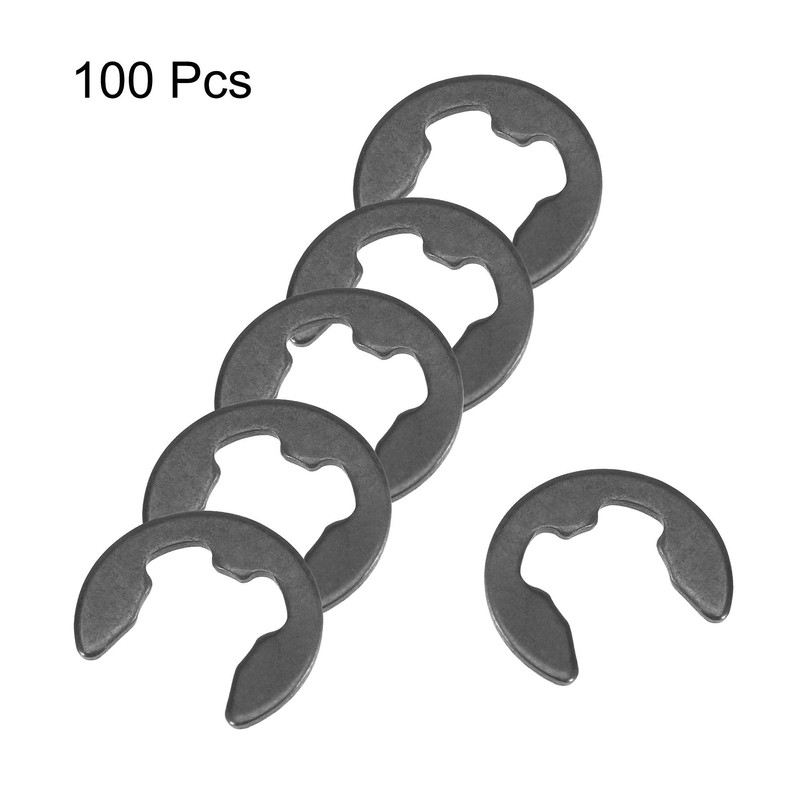uxcell E-Clip Circlip - 10mm External Retaining Shaft Snap Ring