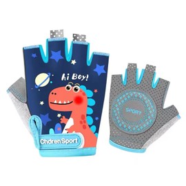 LEXINCHENG Kids Cycling Gloves Balance Bike Gloves for Boys Girls 7 8 9 10 11 (Blue, S)