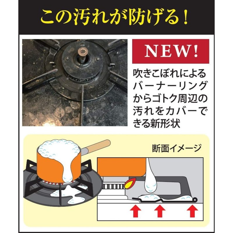 Toyo Aluminum S3124 Gas Mat Ring Shape Boil Spill Guard