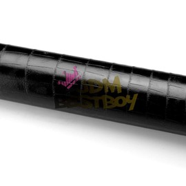 JDMBESTBOY Free Tool Kit 3D Black Alligator Texture Skin Vinyl Wrap Sticker Decal Film Sheet - 36"X60"