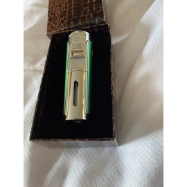 Rocky Patel Envoy Five Jet Cigar Lighter - Chrome and Light Green - New