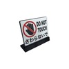 DO NOT TOUCH Tabletop Plate Sign | Size: 74x61mm |