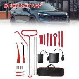 SHENKENUO 23 Pcs Emergency Car Unlock Tool Kit Repair Lock Out Set For Honda CR-V