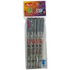ELKOS BLACK Ballpoint Pens, 0.7mm Fine Point, Pack of 5,