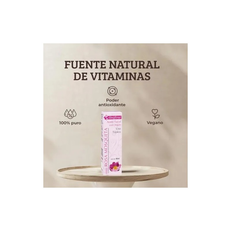 Aceite De Rosa Mosqueta Y Argán 100% Puro 40ml 2pack