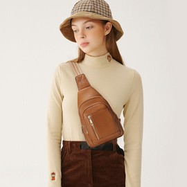 SENDEFN Sling Bag for Women Small Crossbody Bag Leather Crossbody Fanny Pack Chest Bag for Women