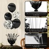 2 Set Black Table Balloons Foil Spray Centerpiece with Black
