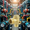3-Port Brass Air Compressor Check Valve - Heavy-Duty Pneumatic Replacement
