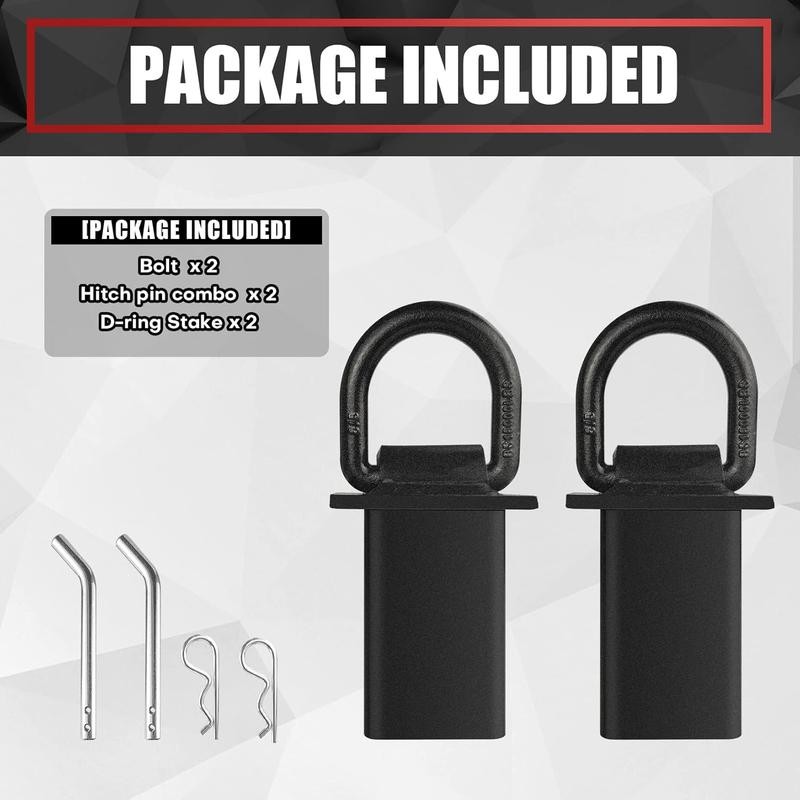 2Pcs 4pcs 18000lbs Heavy Duty Removable D Ring Stake Pocket