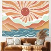 Lunerfex Boho Sun Tapestry Sunset Wall Tapestry, Mountain Tapestries for