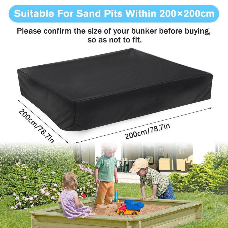 Herbst Sandpit Cover 200 x 200 cm Waterproof 210D Oxford