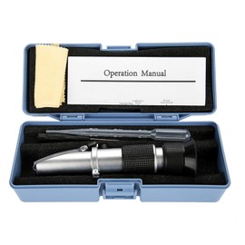 Natudeco Seawater Salinity Meter Aquarium Optics Refractometers Saltwater Test Kit Temperature ATC Digital 0-10% for Seawater Pool Aquarium Fish Tank