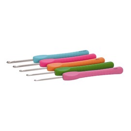 Pony Easy Grip, Easy Crochet, 5 Crochet Hooks Set 2.0-4.0 mm