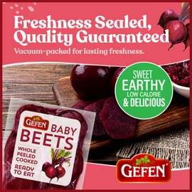 Gefen Red Baby Beets, 8.8 oz (2 Pack) | Whole, Peeled and Cooked | Ready to Eat | Salad Ready