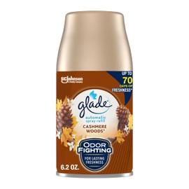 Glade Automatic Spray Refill, Air Freshener for Home and Bathroom, Cashmere Woods, 6.2 Oz
