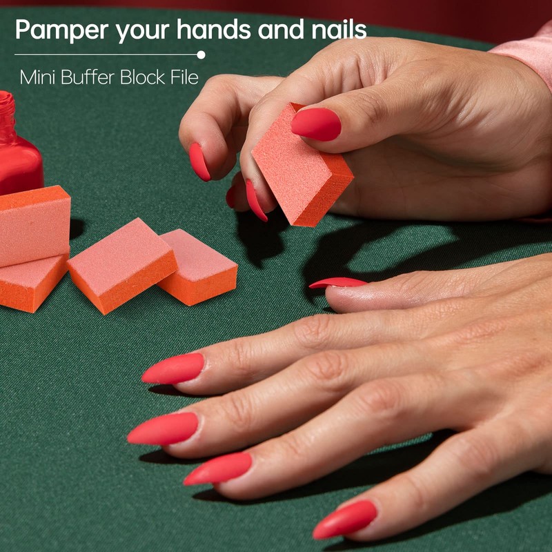 Maryton Mini Nail Buffer Blocks - 80/100 Grit Professional Salon