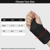 HYCOPROT Wrist Support with Metal Splint, Adjustable Breathable Wrist Brace