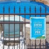 Funny Pool Sign, We Don't Swim in Toilet Don't Pee