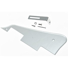 KAISH Silver Mirror LP Guitar Pickguard with Chrome Bracket for Epi Les Paul