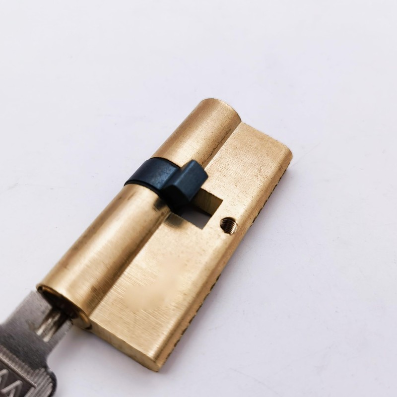 Security Cylinder Door Lock 68 mm 8x Keys 34/34 Brass