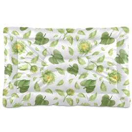 SEHANY Spring Watercolor Flowers Dog Bed Cat Bed with Non-Slip Bottom, Kennel Bed Crate Soft Pet Bed Mattress Washable Pets Bed Pad for Small Medium Large Dogs Cats,24x18in